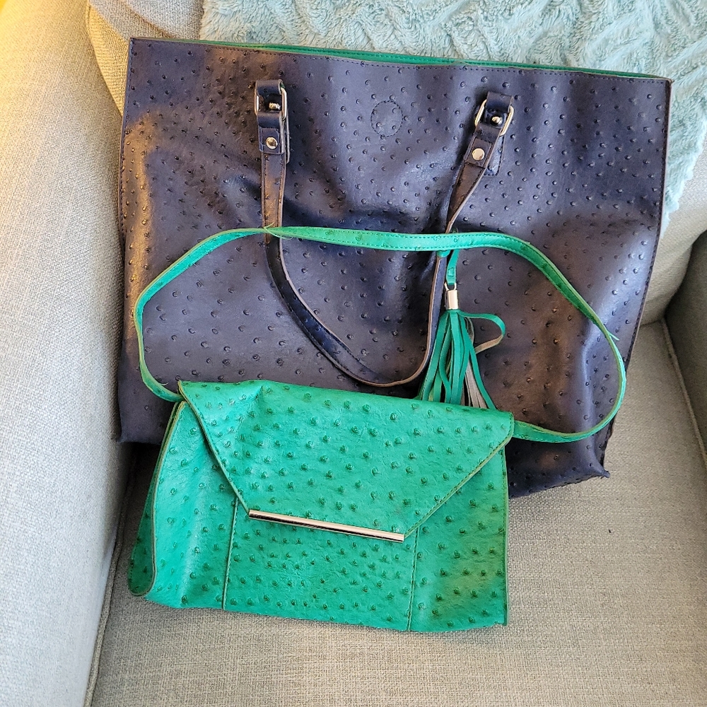 Bag with matching clutch